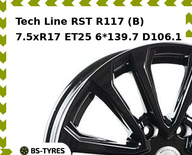 Колесный диск Tech Line, Tech-line RST R117 (B) 7.5xR17 ET25 6*139.7 D106.1
Колесный диск Tech Line, Tech-line RST R117 (B) 7.5xR17 ET25 6*139.7 D106.1