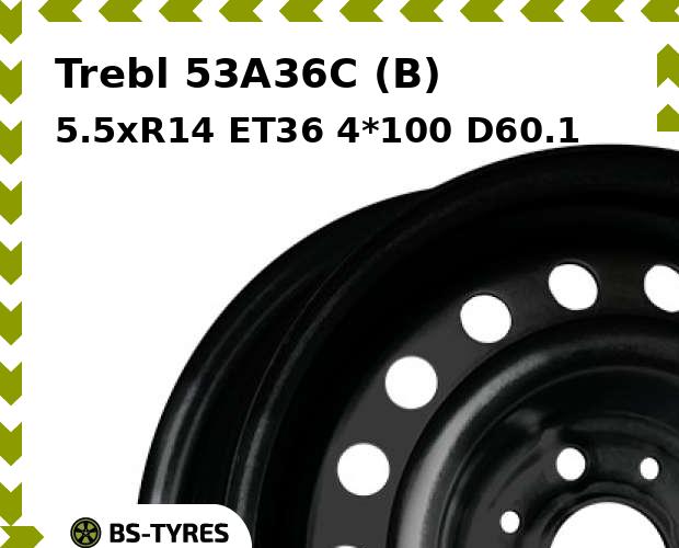 Колесный диск Trebl, 53A36C (B) 5.5xR14 ET36 4*100 D60.1
Колесный диск Trebl, 53A36C (B) 5.5xR14 ET36 4*100 D60.1