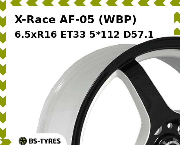 Колесный диск X-Race, AF-05 (WBP) 6.5xR16 ET33 5*112 D57.1
Колесный диск X-Race, AF-05 (WBP) 6.5xR16 ET33 5*112 D57.1