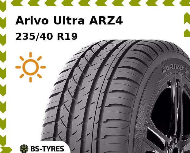 Летние шины Arivo, Ultra ARZ4 235/40 R19 96W
Летние шины Arivo, Ultra ARZ4 235/40 R19 96W