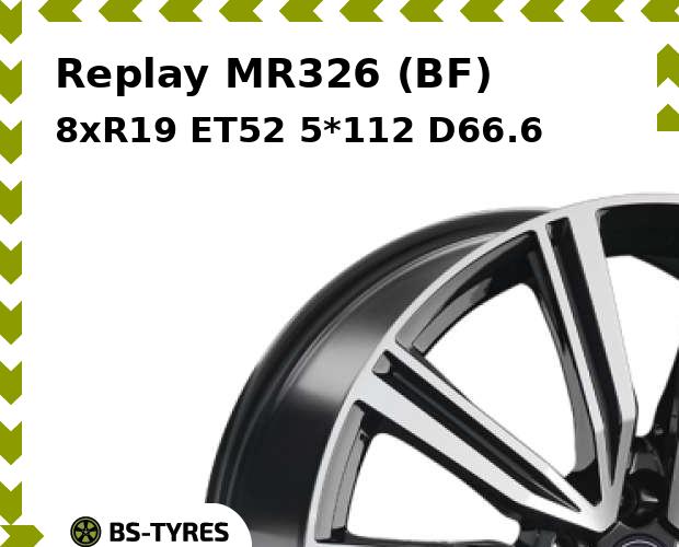 Колесный диск Replay, MR326 (BF) 8.0xR19 ET52 5*112 D66.6
Колесный диск Replay, MR326 (BF) 8.0xR19 ET52 5*112 D66.6