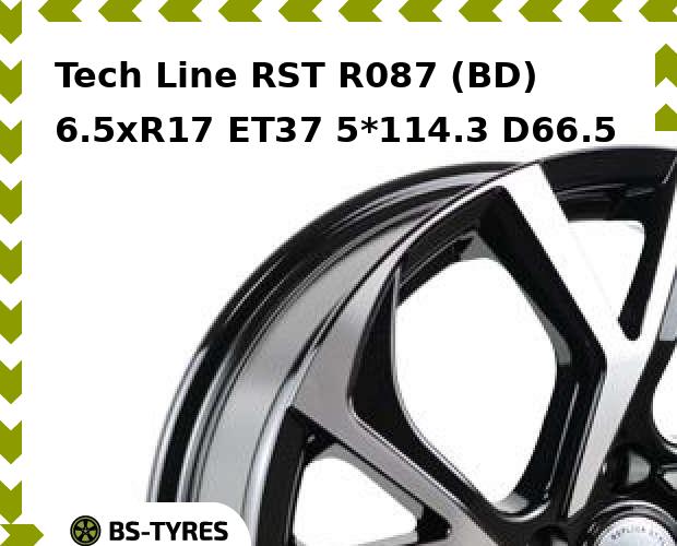 Колесный диск Tech Line, Tech-line RST R087 (BD) 6.5xR17 ET37 5*114.3 D66.5
Колесный диск Tech Line, Tech-line RST R087 (BD) 6.5xR17 ET37 5*114.3 D66.5
