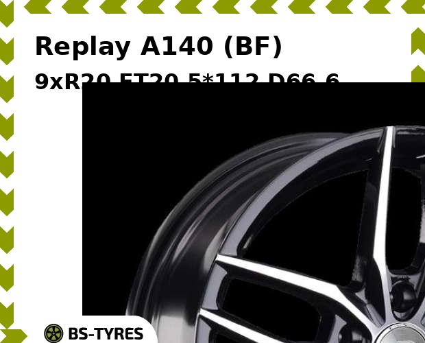 Колесный диск Replay, A140 (BF) 9xR20 ET20 5*112 D66.6
Колесный диск Replay, A140 (BF) 9xR20 ET20 5*112 D66.6