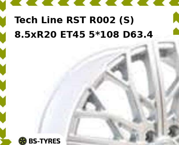 Колесный диск Tech Line, Tech-line RST R002 (S) 8.5xR20 ET45 5*108 D63.4
Колесный диск Tech Line, Tech-line RST R002 (S) 8.5xR20 ET45 5*108 D63.4