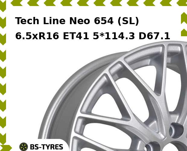 Колесный диск Tech Line, Tech-line Neo 654 (SL) 6.5xR16 ET41 5*114.3 D67.1
Колесный диск Tech Line, Tech-line Neo 654 (SL) 6.5xR16 ET41 5*114.3 D67.1