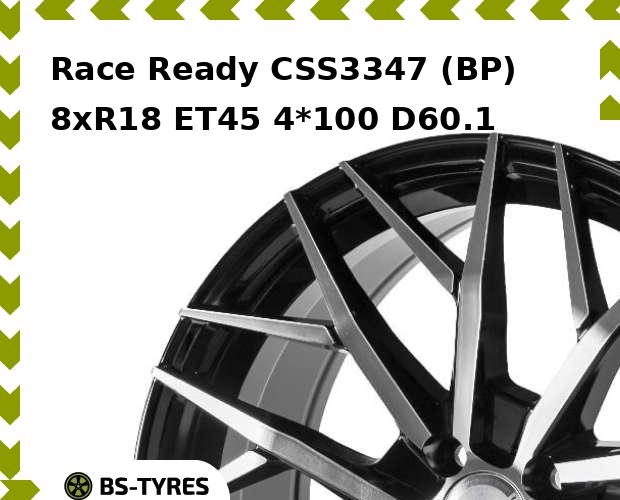 Колесный диск Race Ready, CSS3347 (BP) 8xR18 ET45 4*100 D60.1
Колесный диск Race Ready, CSS3347 (BP) 8xR18 ET45 4*100 D60.1