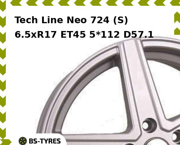 Колесный диск Tech Line, Tech-line Neo 724 (S) 6.5xR17 ET45 5*112 D57.1
Колесный диск Tech Line, Tech-line Neo 724 (S) 6.5xR17 ET45 5*112 D57.1