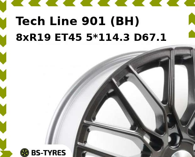 Колесный диск Tech Line, Tech-line 901 (BH) 8xR19 ET45 5*114.3 D67.1
Колесный диск Tech Line, Tech-line 901 (BH) 8xR19 ET45 5*114.3 D67.1