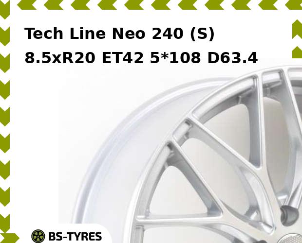 Колесный диск Tech Line, Tech-line Neo 240 (S) 8.5xR20 ET42 5*108 D63.4
Колесный диск Tech Line, Tech-line Neo 240 (S) 8.5xR20 ET42 5*108 D63.4
