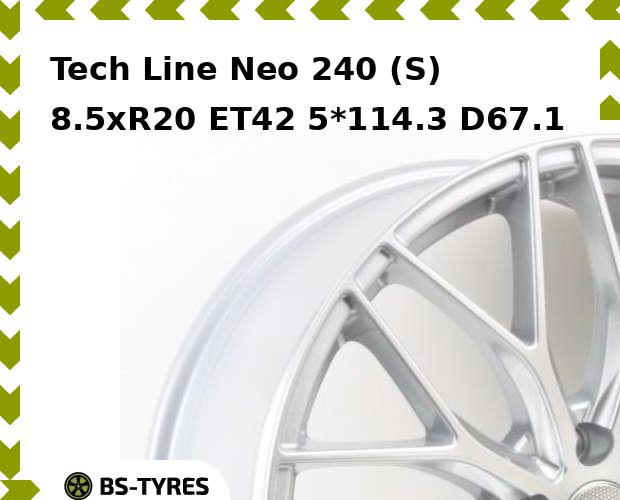 Колесный диск Tech Line, Tech-line Neo 240 (S) 8.5xR20 ET42 5*114.3 D67.1
Колесный диск Tech Line, Tech-line Neo 240 (S) 8.5xR20 ET42 5*114.3 D67.1