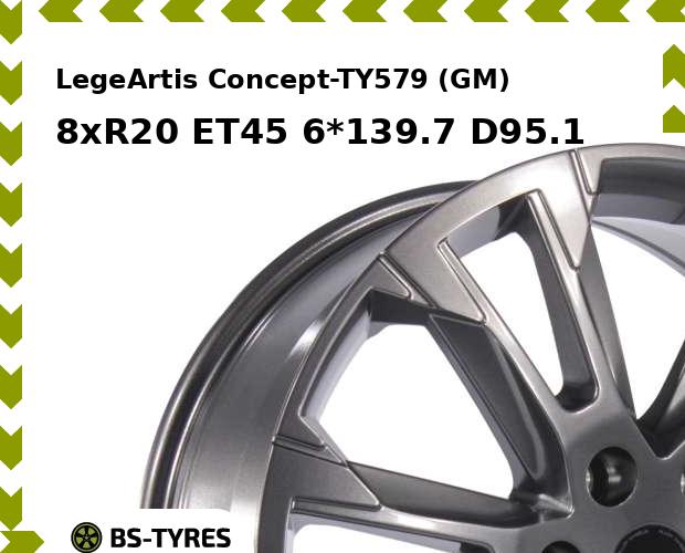 Колесный диск LegeArtis, Concept-TY579 (GM) 8xR20 ET45 6*139.7 D95.1
Колесный диск LegeArtis, Concept-TY579 (GM) 8xR20 ET45 6*139.7 D95.1