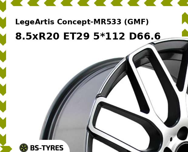 Колесный диск LegeArtis, Concept-MR533 (GMF) 8.5xR20 ET29 5*112 D66.6
Колесный диск LegeArtis, Concept-MR533 (GMF) 8.5xR20 ET29 5*112 D66.6
