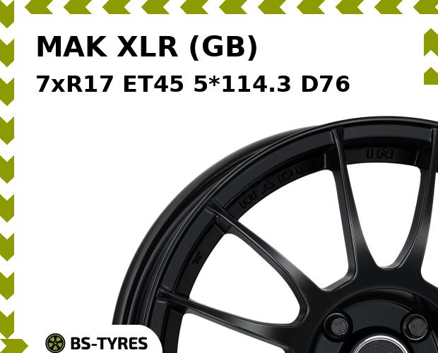 Колесный диск MAK, XLR (GB) 7xR17 ET45 5*114.3 D76
Колесный диск MAK, XLR (GB) 7xR17 ET45 5*114.3 D76