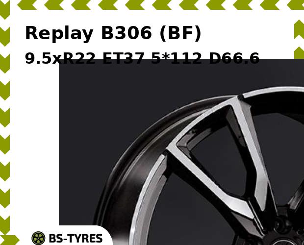 Колесный диск Replay, B306 (BF) 9.5xR22 ET37 5*112 D66.6
Колесный диск Replay, B306 (BF) 9.5xR22 ET37 5*112 D66.6