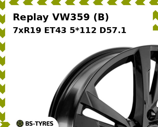 Колесный диск Replay, VW359 (B) 7xR19 ET43 5*112 D57.1
Колесный диск Replay, VW359 (B) 7xR19 ET43 5*112 D57.1