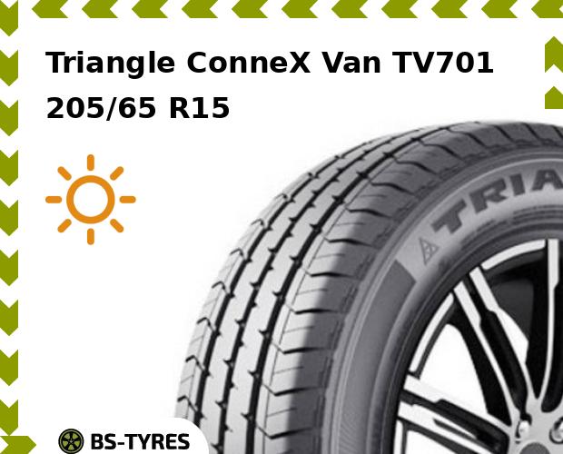 Летние шины Triangle, ConneX Van TV701 205/65 R15C 102/100T
Летние шины Triangle, ConneX Van TV701 205/65 R15C 102/100T