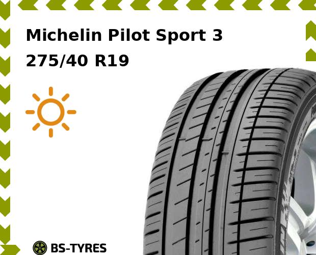 Летние шины Michelin, Pilot Sport 3 MO 275/40 R19 105Y
Летние шины Michelin, Pilot Sport 3 MO 275/40 R19 105Y