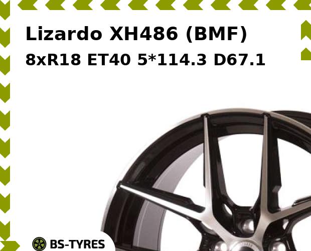 Колесный диск Lizardo, XH486 (BMF) 8xR18 ET40 5*114.3 D67.1
Колесный диск Lizardo, XH486 (BMF) 8xR18 ET40 5*114.3 D67.1