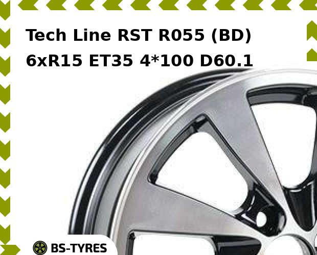 Колесный диск Tech Line, Tech-line RST R055 (BD) 6xR15 ET35 4*100 D60.1
Колесный диск Tech Line, Tech-line RST R055 (BD) 6xR15 ET35 4*100 D60.1