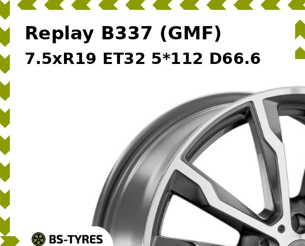 Колесный диск Replay, B337 (GMF) 7.5xR19 ET32 5*112 D66.6
Колесный диск Replay, B337 (GMF) 7.5xR19 ET32 5*112 D66.6
