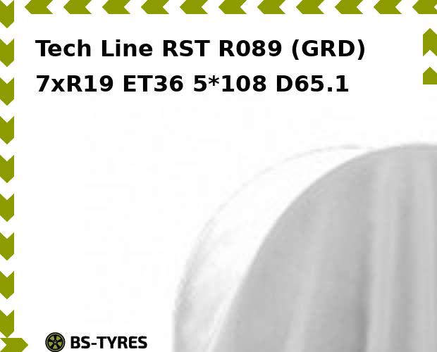 Колесный диск Tech Line, Tech-line RST R089 (GRD) 7xR19 ET36 5*108 D65.1
Колесный диск Tech Line, Tech-line RST R089 (GRD) 7xR19 ET36 5*108 D65.1