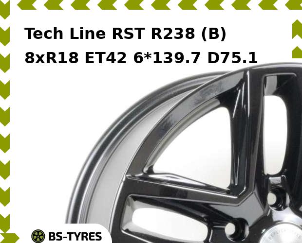 Колесный диск Tech-line, RST R238 (B) 8xR18 ET42 6*139.7 D75.1
Колесный диск Tech-line, RST R238 (B) 8xR18 ET42 6*139.7 D75.1