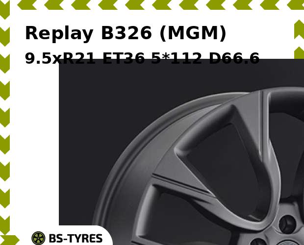 Колесный диск Replay, B326 (MGM) 9.5xR21 ET36 5*112 D66.6
Колесный диск Replay, B326 (MGM) 9.5xR21 ET36 5*112 D66.6