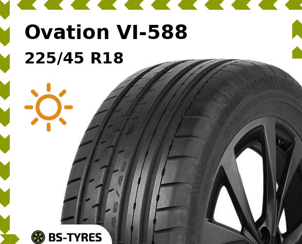 Летние шины Ovation, VI-588 225/45 R18 95Y
Летние шины Ovation, VI-588 225/45 R18 95Y