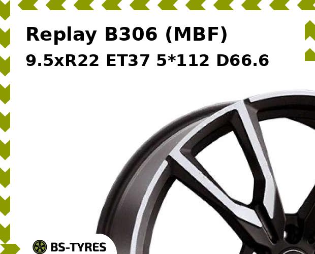 Колесный диск Replay, B306 (MBF) 9.5xR22 ET37 5*112 D66.6
Колесный диск Replay, B306 (MBF) 9.5xR22 ET37 5*112 D66.6
