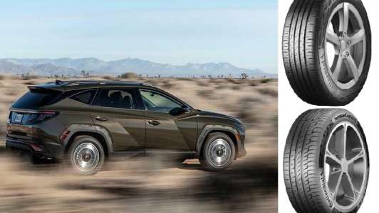 Hyundai Tucson будет комплектоваться шинами Continental
