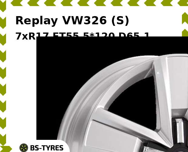 

Колесный диск Replay, VW326 (S) 7xR17 ET55 5*120 D65.1