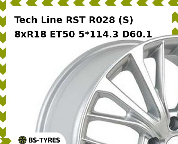 

Колесный диск Tech Line, Tech-line RST R028 (S) 8xR18 ET50 5*114.3 D60.1