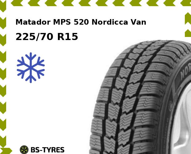 

Зимние шины Matador, MPS 520 Nordicca Van 225/70 R15C 112/110R