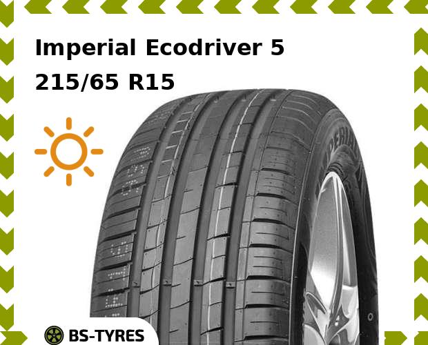 

Летние шины Imperial, Ecodriver 5 215/65 R15 96H