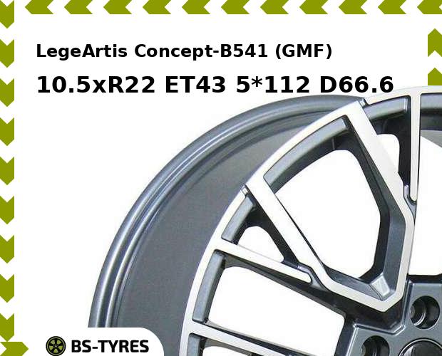 

Колесный диск LegeArtis, Concept-B541 (GMF) 10.5xR22 ET43 5*112 D66.6