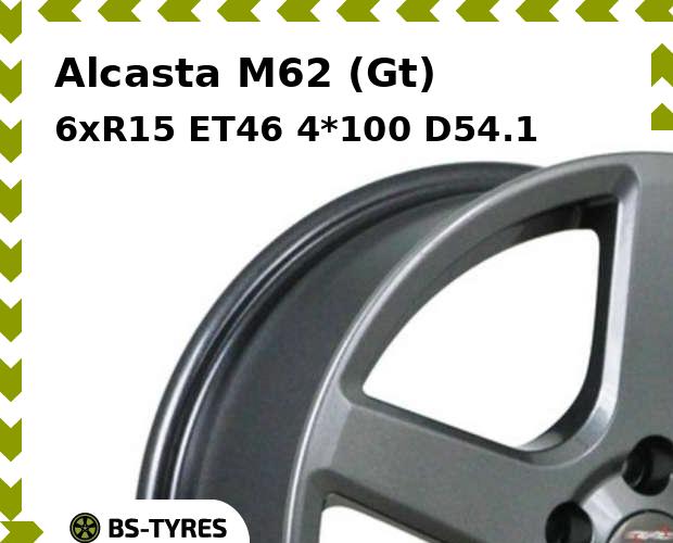 

Колесный диск Alcasta, M62 (Gt) 6xR15 ET46 4*100 D54.1