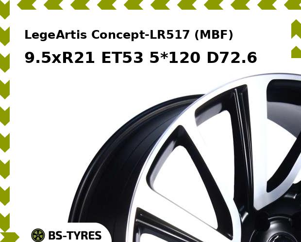 

Колесный диск LegeArtis, Concept-LR517 (MBF) 9.5xR21 ET53 5*120 D72.6