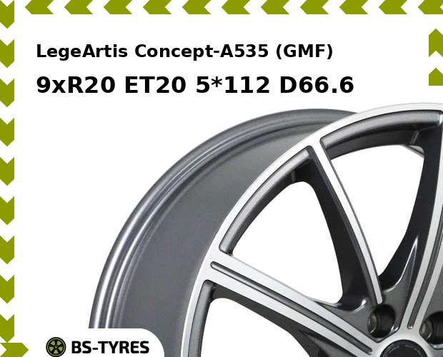 

Колесный диск LegeArtis, Concept-A535 (GMF) 9xR20 ET20 5*112 D66.6
