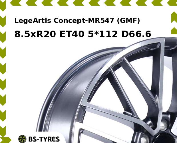 

Колесный диск LegeArtis, Concept-MR547 (GMF) 8.5xR20 ET40 5*112 D66.6