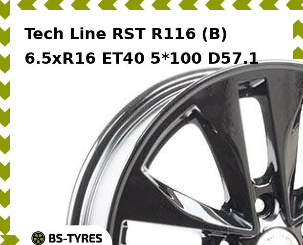 

Колесный диск Tech Line, Tech-line RST R116 (B) 6.5xR16 ET40 5*100 D57.1