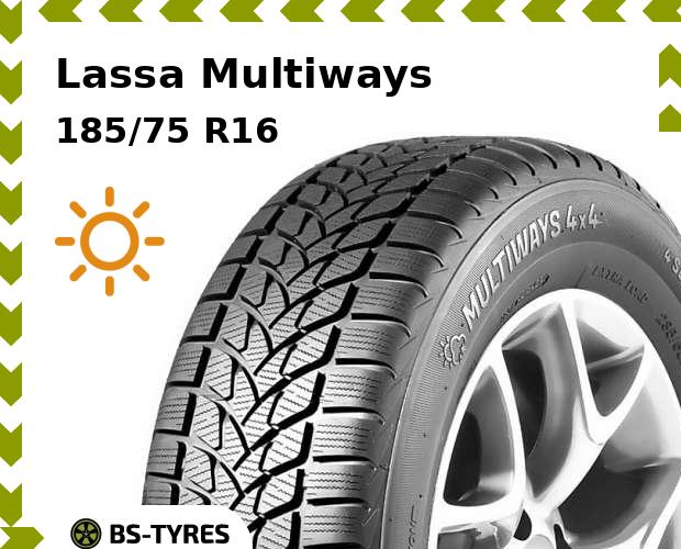 

Летние шины Lassa, Multiways 185/75 R16C 104/102R