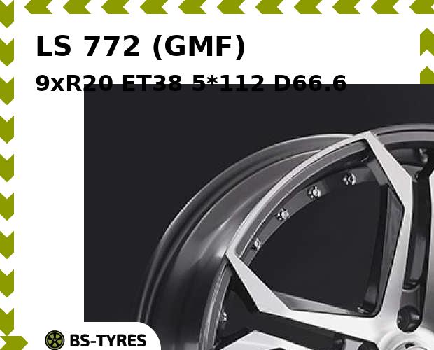 

Колесный диск LS, 772 (GMF) 9xR20 ET38 5*112 D66.6