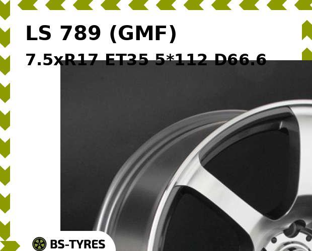 

Колесный диск LS, 789 (GMF) 7.5xR17 ET35 5*112 D66.6