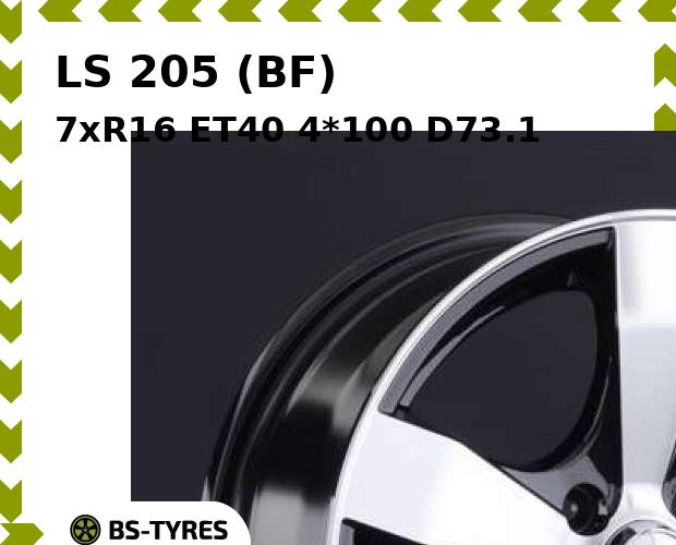 

Колесный диск LS, 205 (BF) 7xR16 ET40 4*100 D73.1