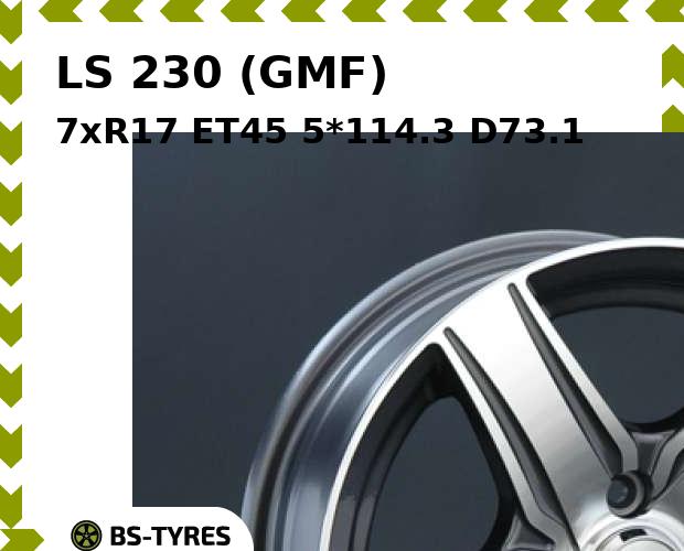

Колесный диск LS, 230 (GMF) 7xR17 ET45 5*114.3 D73.1