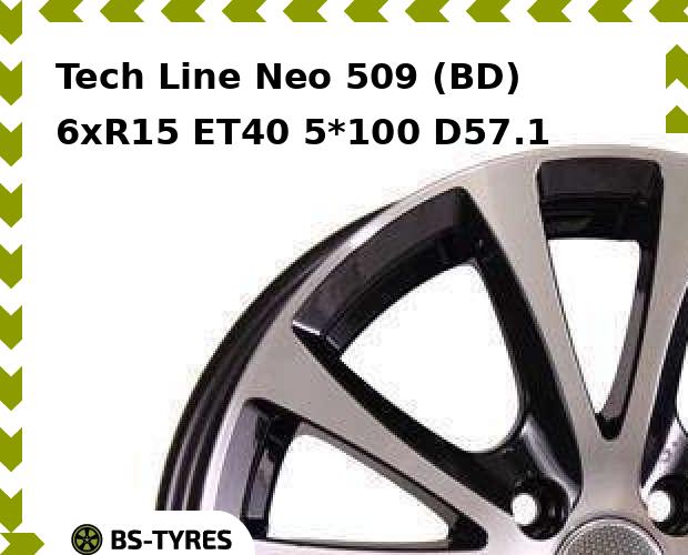

Колесный диск Tech Line, Tech-line Neo 509 (BD) 6xR15 ET40 5*100 D57.1