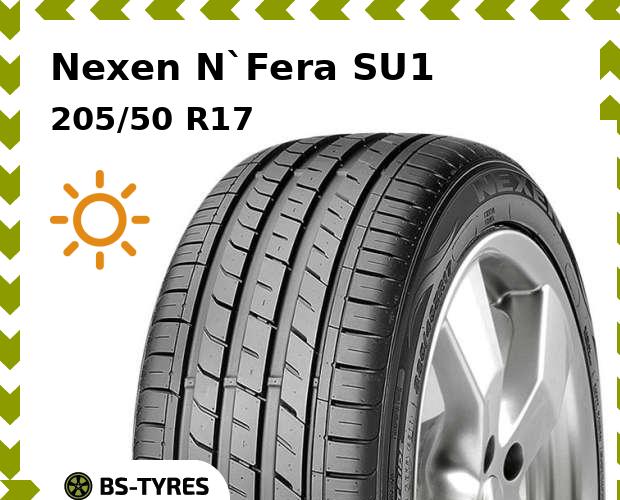 

Летние шины Nexen, N`Fera SU1 205/50 R17 89V