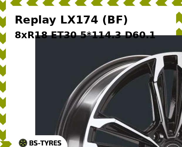 

Колесный диск Replay, LX174 (BF) 8xR18 ET30 5*114.3 D60.1