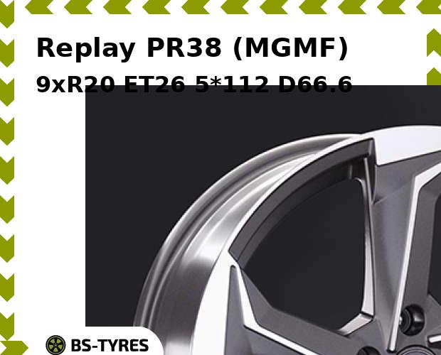 

Колесный диск Replay, PR38 (MGMF) 9xR20 ET26 5*112 D66.6