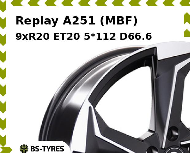 

Колесный диск Replay, A251 (MBF) 9xR20 ET20 5*112 D66.6